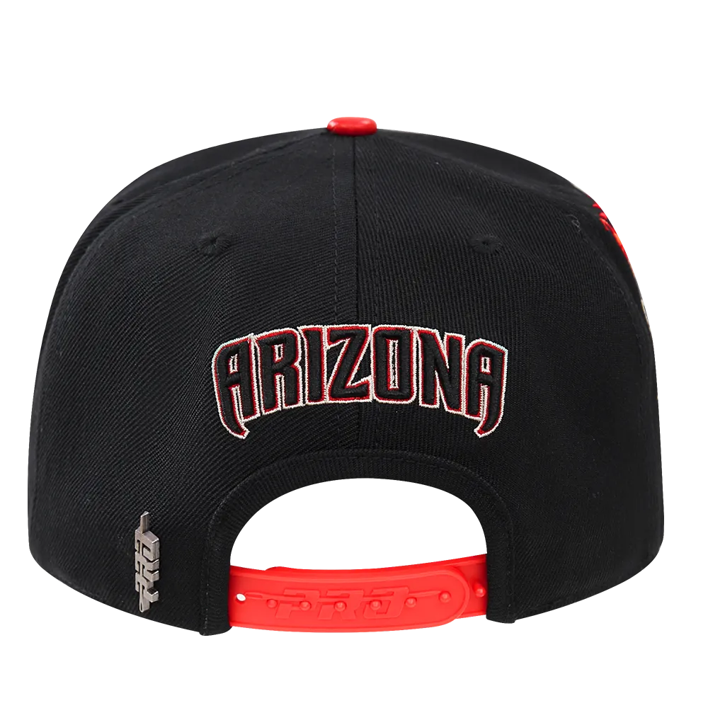 MLB ARIZONA DIAMONDBACKS HOMETOWN WOOL UNISEX SNAPBACK HAT (BLACK)