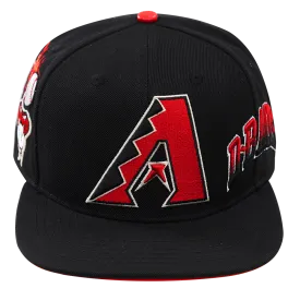 MLB ARIZONA DIAMONDBACKS HOMETOWN WOOL UNISEX SNAPBACK HAT (BLACK)