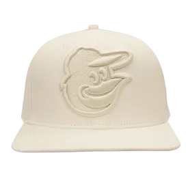 MLB BALTIMORE ORIOLES NEUTRAL WOOL UNISEX SNAPBACK HAT (EGGSHELL)