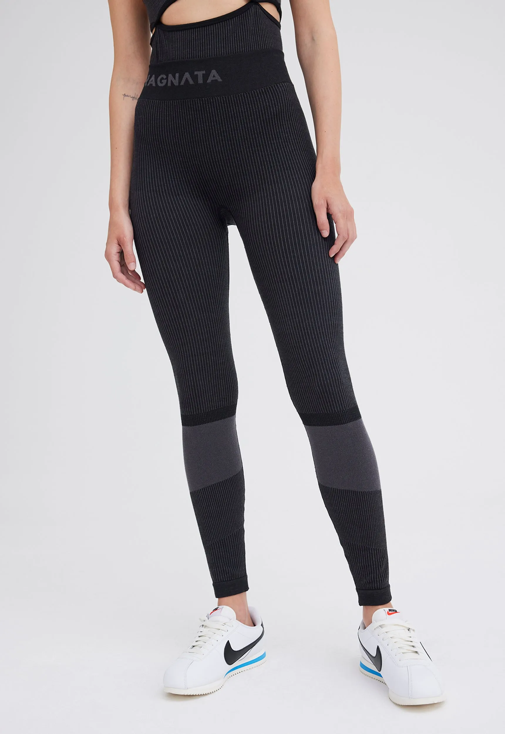 NAGNATA Rib Legging - Black