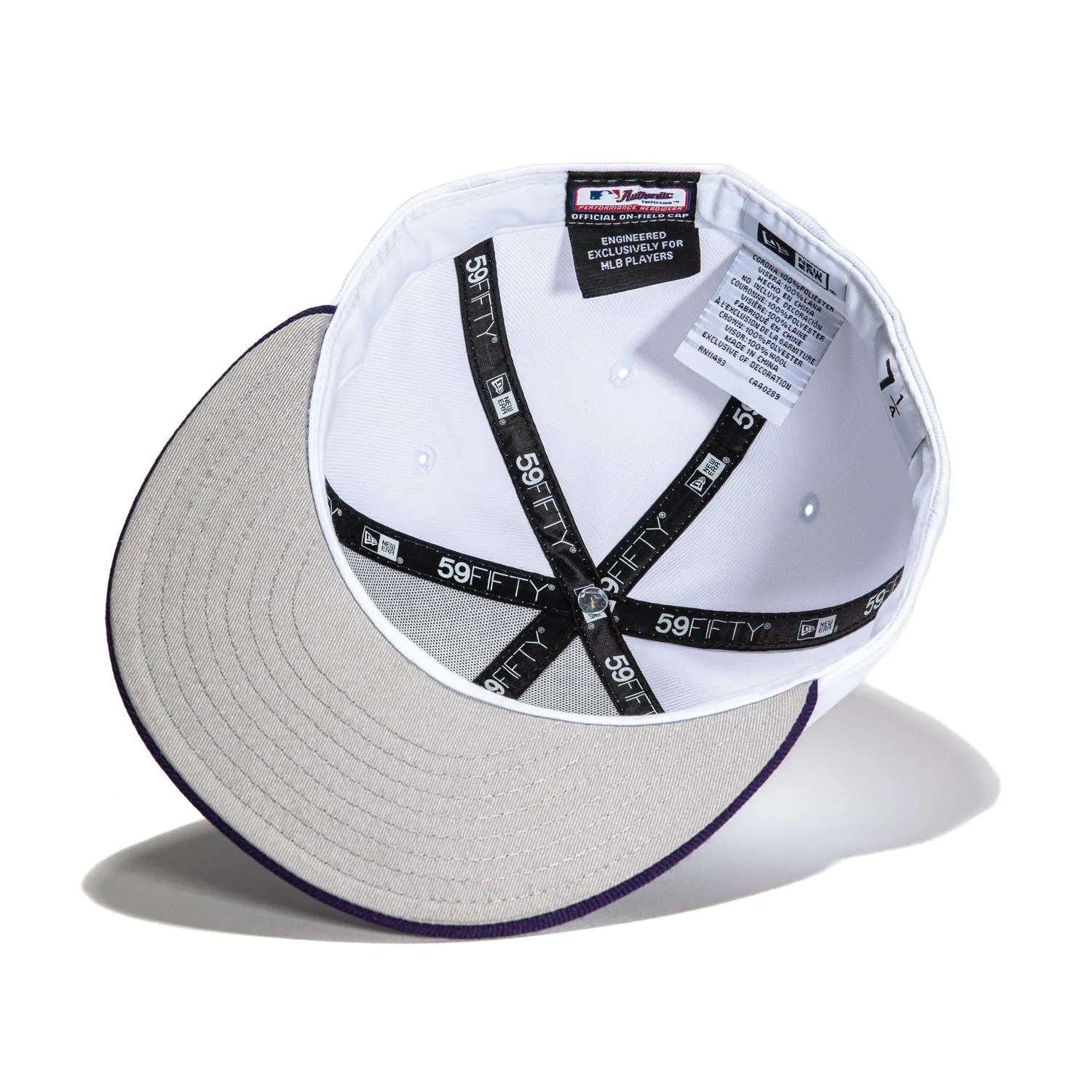 New Era 59Fifty Retro On-Field Arizona Diamondbacks 1998 Hat - White, Purple
