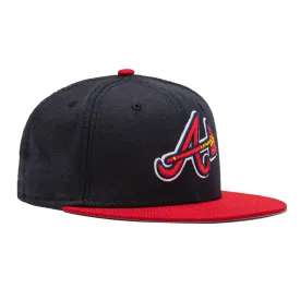New Era 59Fifty Retro On-Field Atlanta Braves Alternate Hat - Navy, Red
