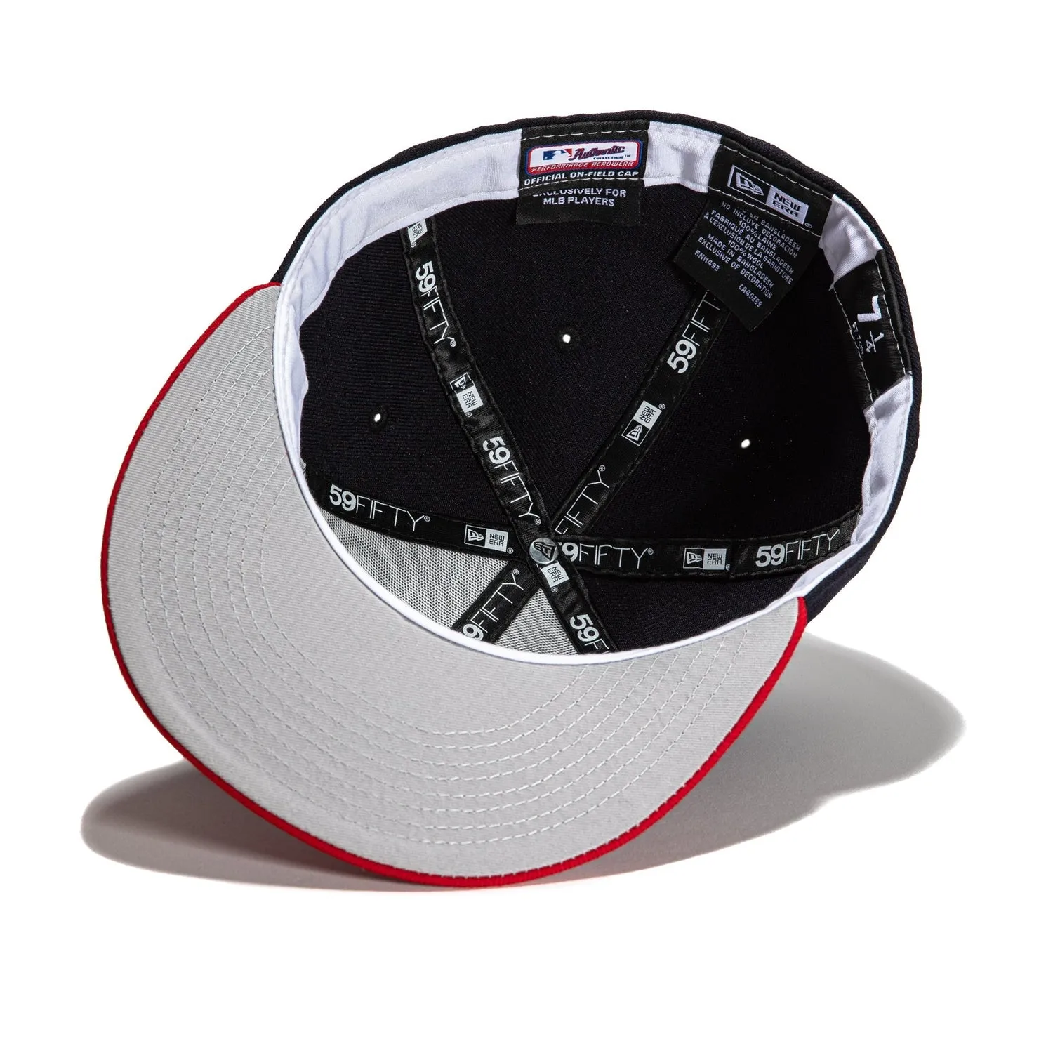 New Era 59Fifty Retro On-Field Atlanta Braves Home Hat - Navy, Red