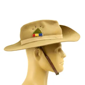 Original British WWII 1943 Chindits Special Forces WAFF Named Tropical Slouch Bush Hat