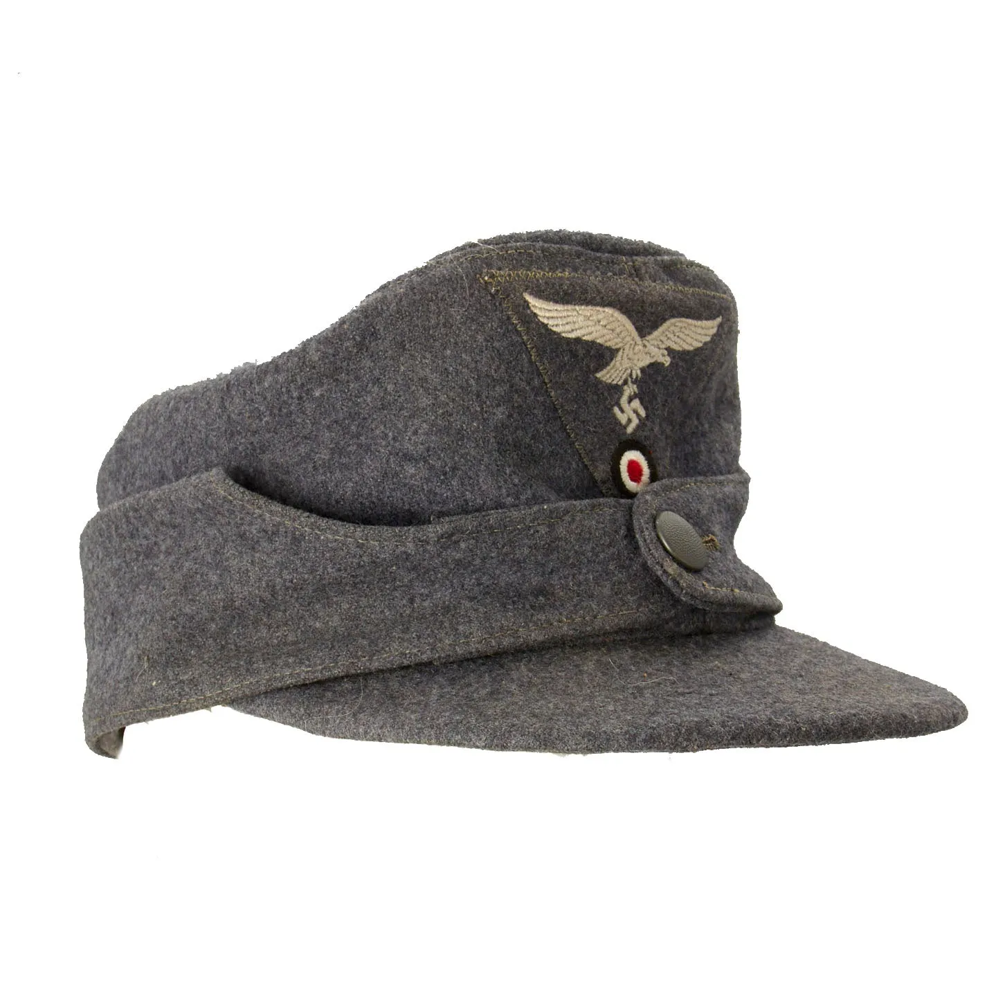 Original German Luftwaffe M43 Einheitsmütze Wool Field Cap - Unissued