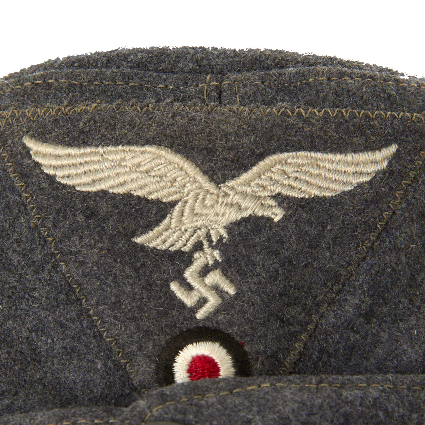 Original German Luftwaffe M43 Einheitsmütze Wool Field Cap - Unissued
