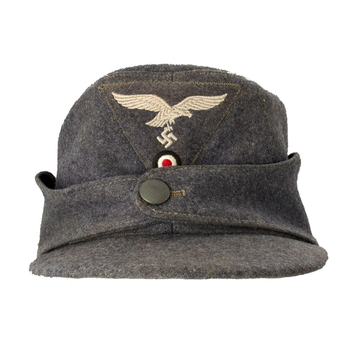 Original German Luftwaffe M43 Einheitsmütze Wool Field Cap - Unissued