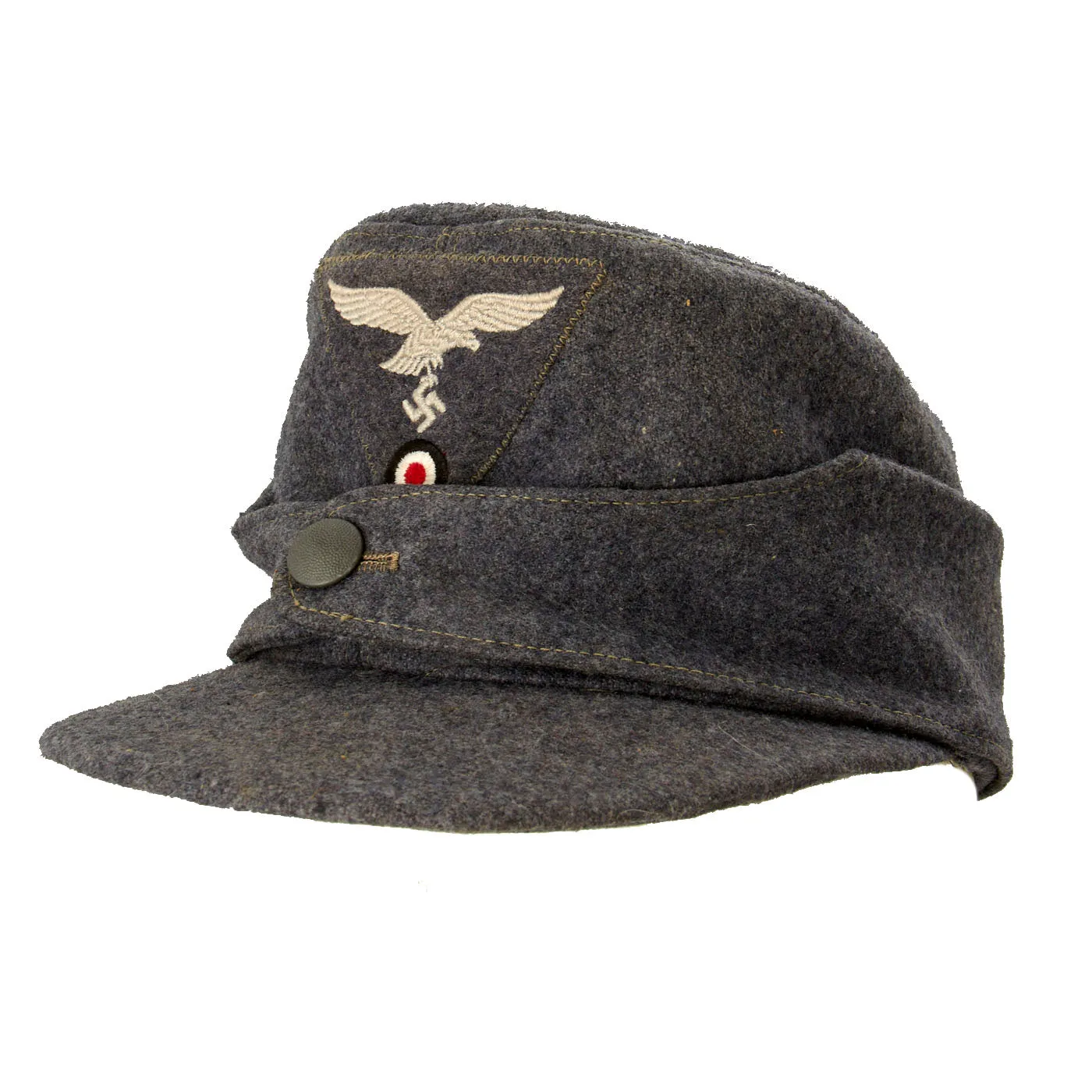 Original German Luftwaffe M43 Einheitsmütze Wool Field Cap - Unissued