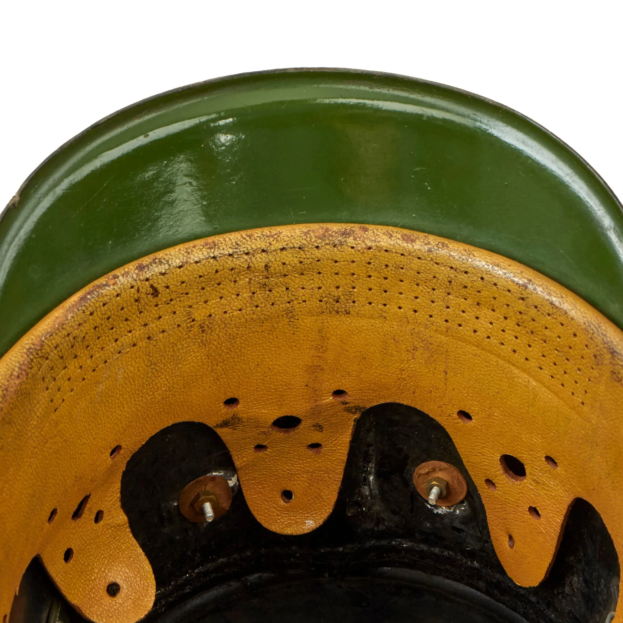 Original German WWII 1938 Dated Late Pattern Metropolitan Police Officer Shako by EREL with Chin Scales & Bullion Cockade - Size 56 ½ cm