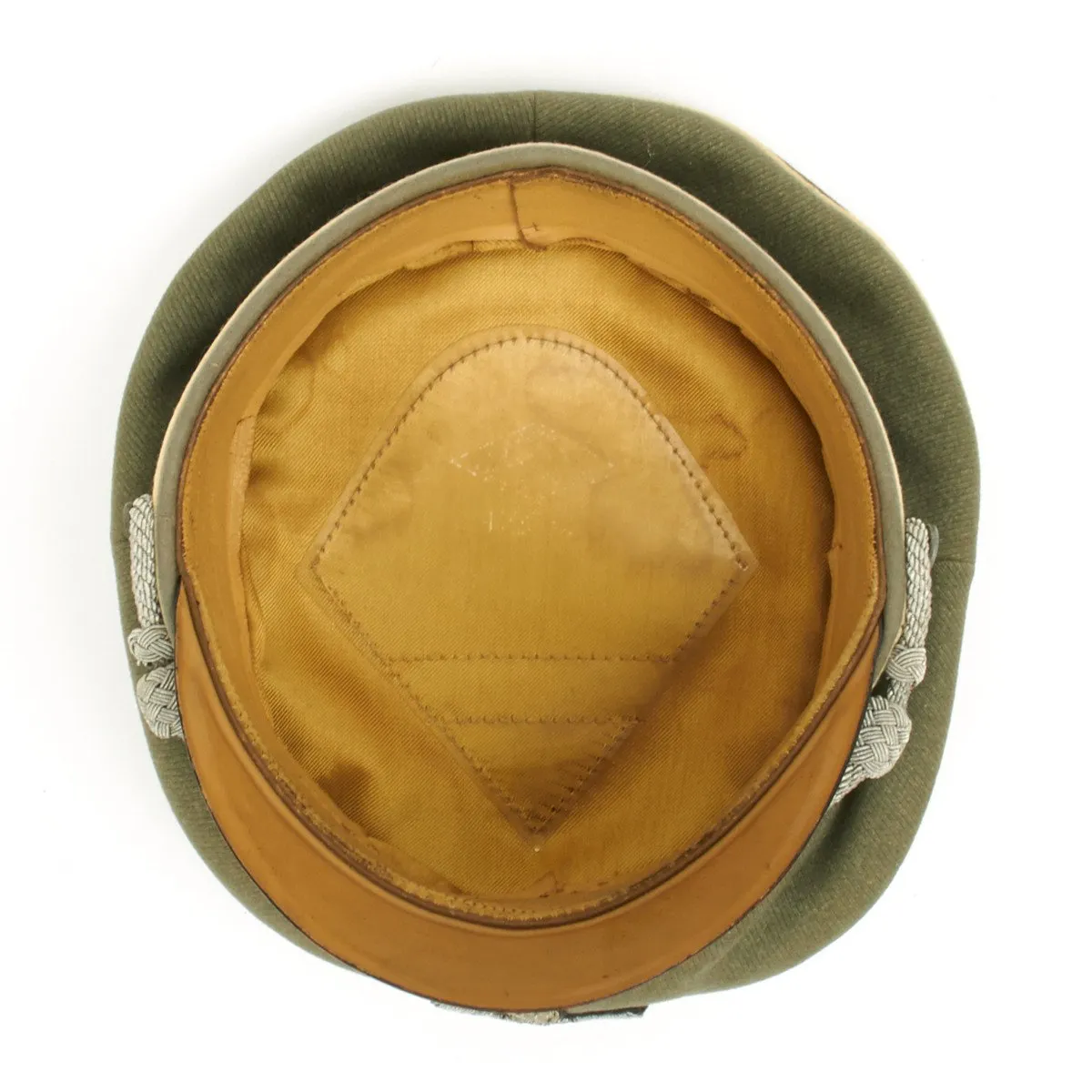 Original German WWII Army Heer Officer Visor Cap by EREL (Double Marked)