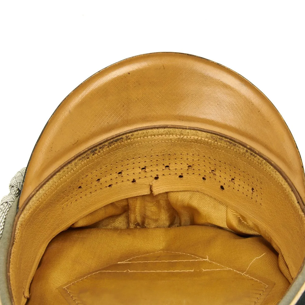 Original German WWII Army Heer Officer Visor Cap by EREL (Double Marked)