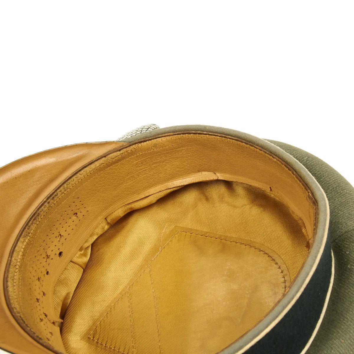 Original German WWII Army Heer Officer Visor Cap by EREL (Double Marked)
