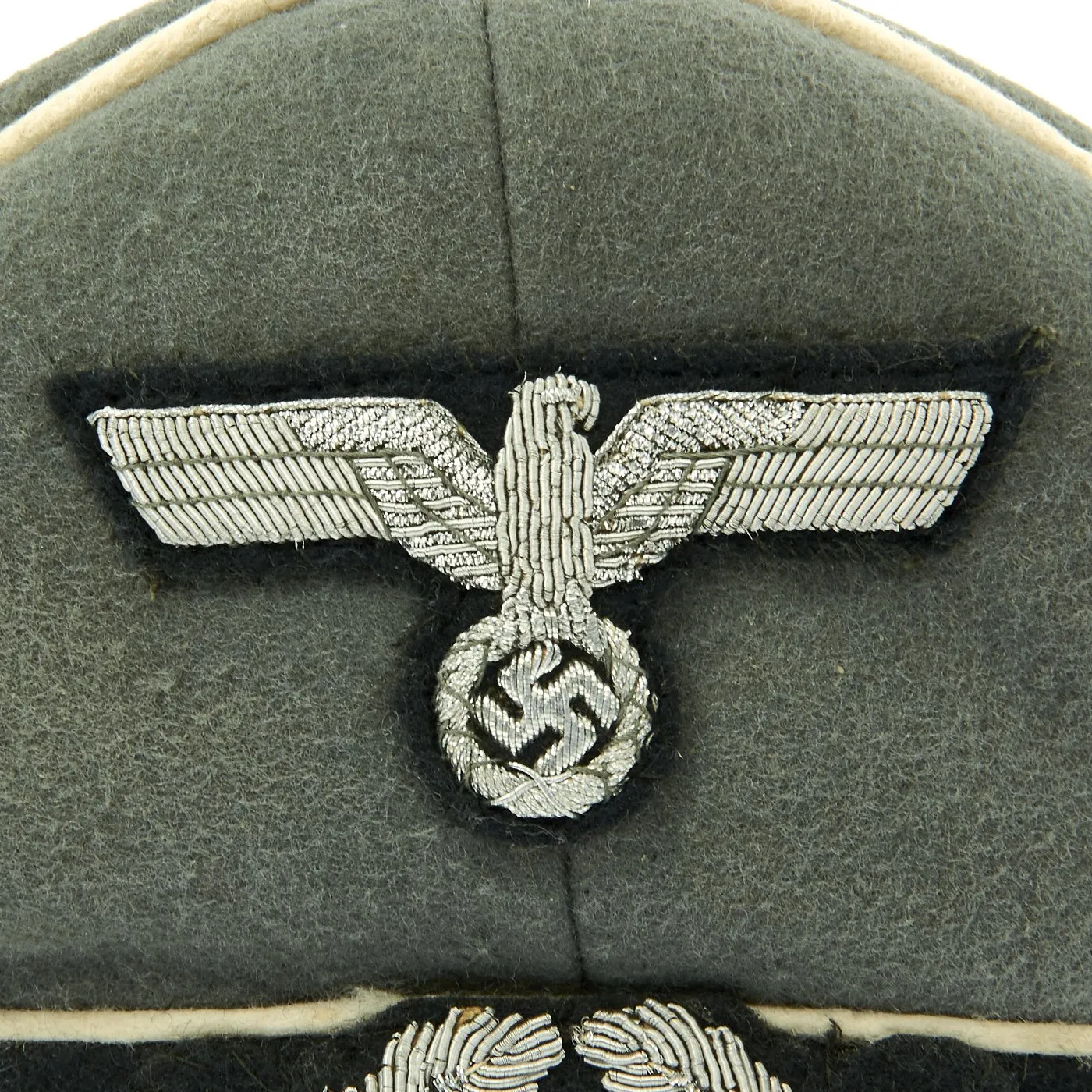 Original German WWII Army Heer Officer Visor Cap by Kassel