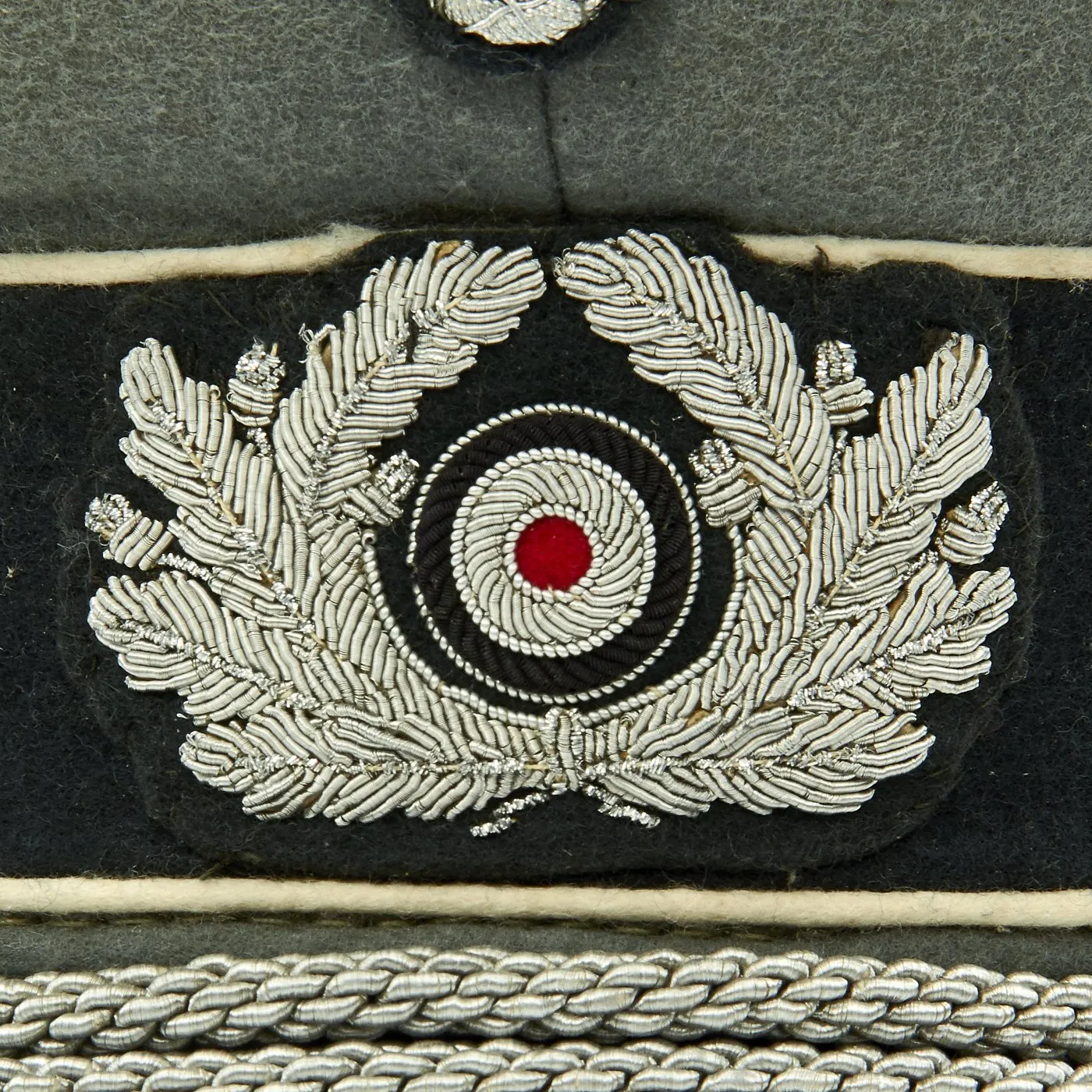 Original German WWII Army Heer Officer Visor Cap by Kassel