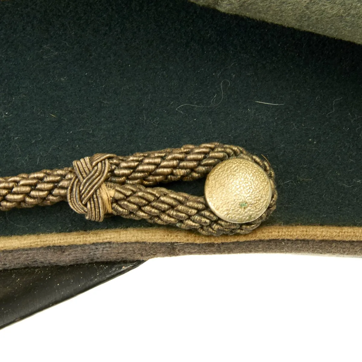 Original German WWII Army Heer Officer Visor Cap - Maker Marked