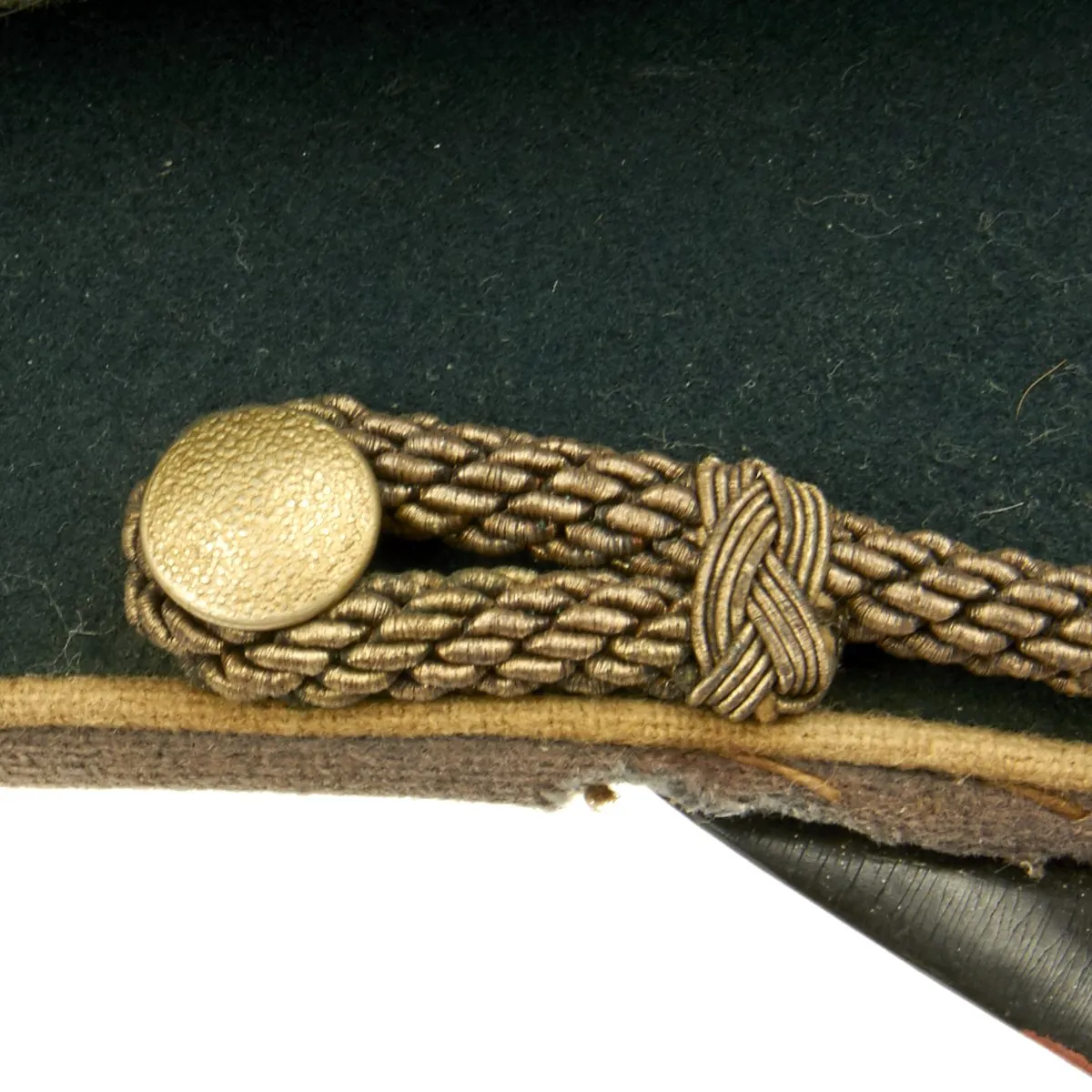 Original German WWII Army Heer Officer Visor Cap - Maker Marked