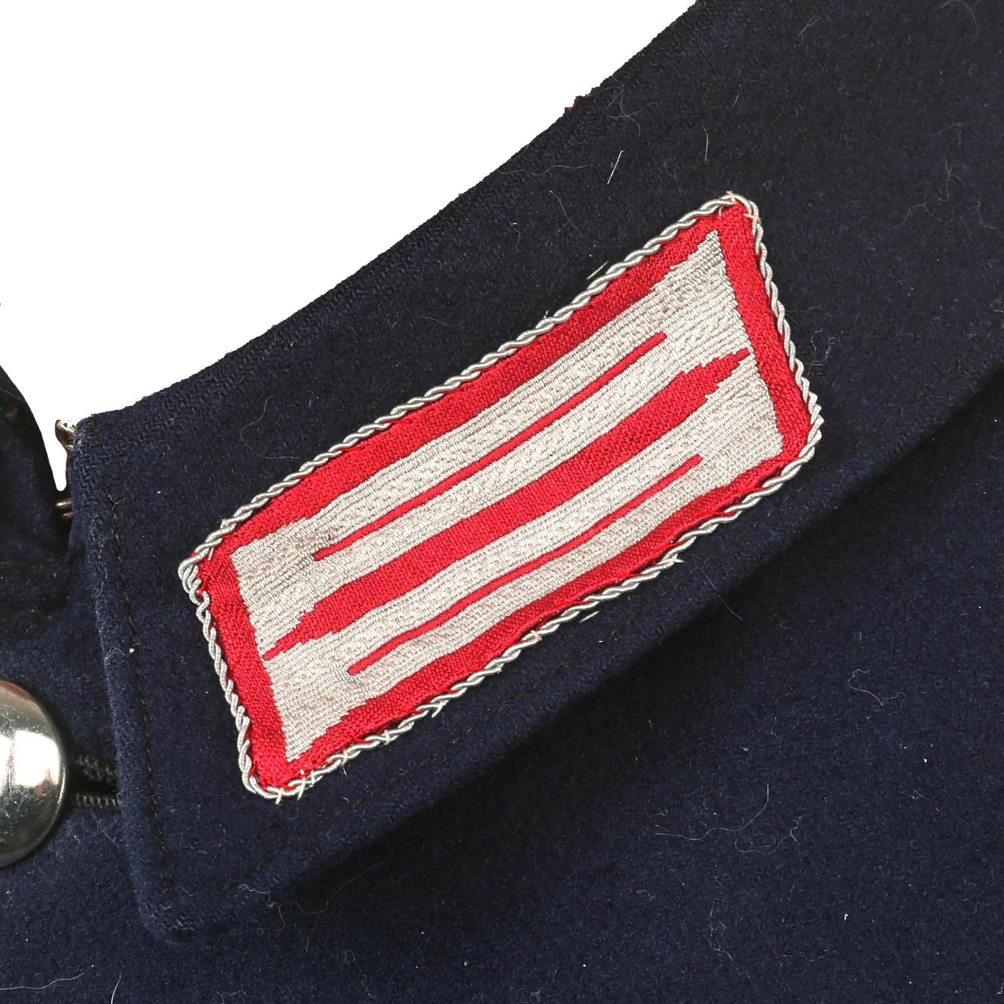 Original German WWII Feuerschutzpolizei Fire Protection Police Wachtmeister NCO's M36 Uniform Tunic and Named 57cm Visor Cap