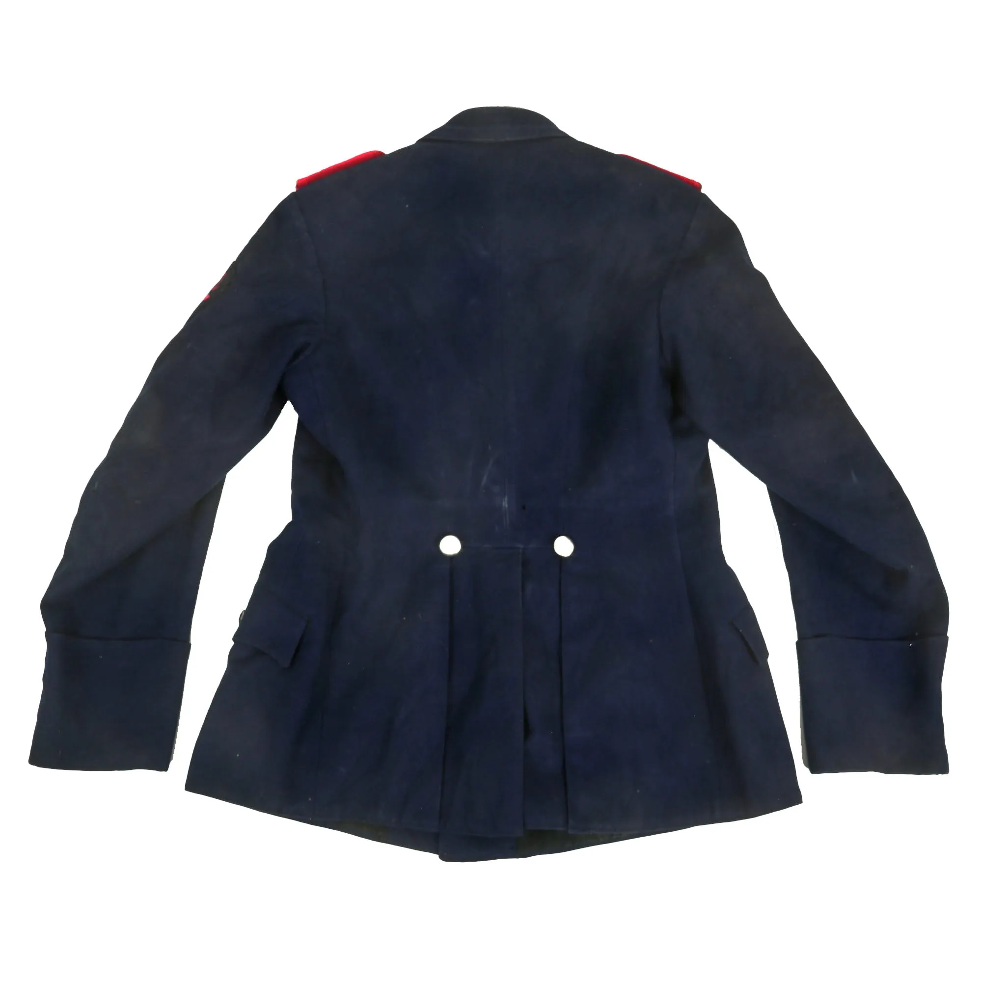 Original German WWII Feuerschutzpolizei Fire Protection Police Wachtmeister NCO's M36 Uniform Tunic and Named 57cm Visor Cap