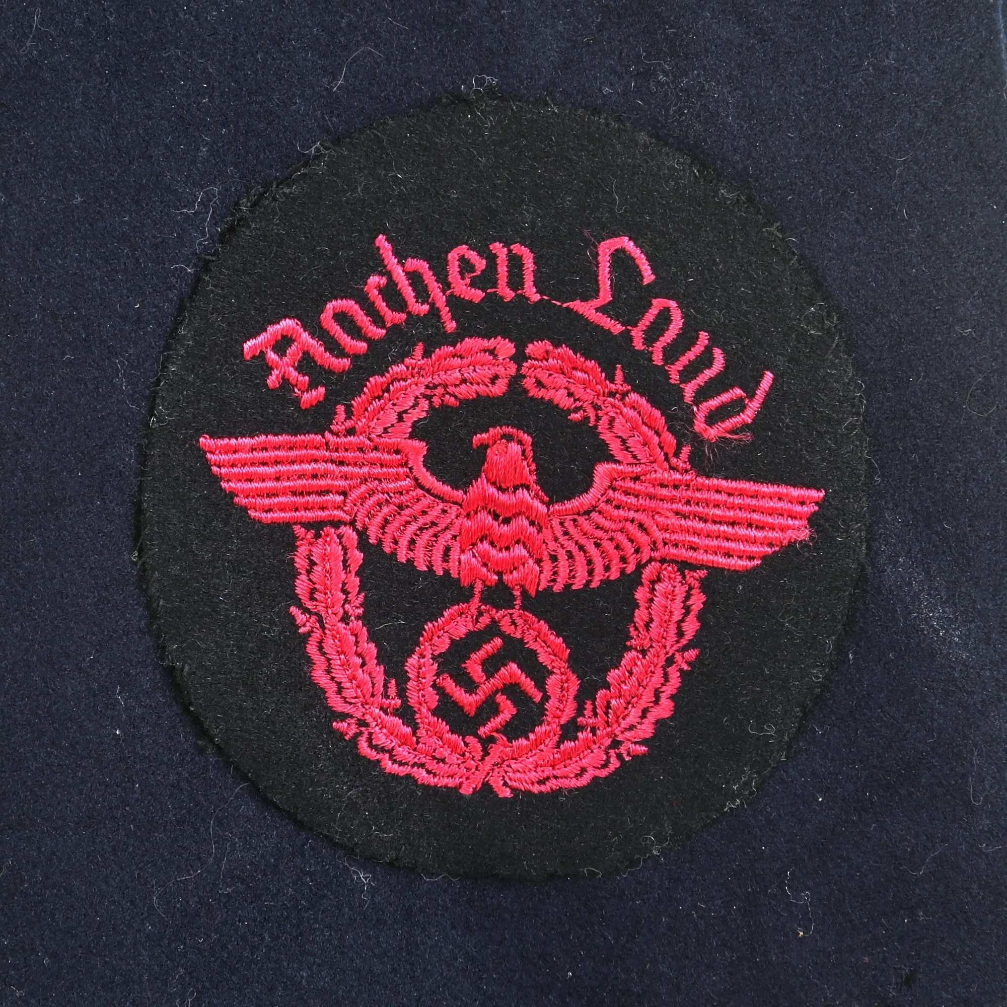 Original German WWII Feuerschutzpolizei Fire Protection Police Wachtmeister NCO's M36 Uniform Tunic and Named 57cm Visor Cap