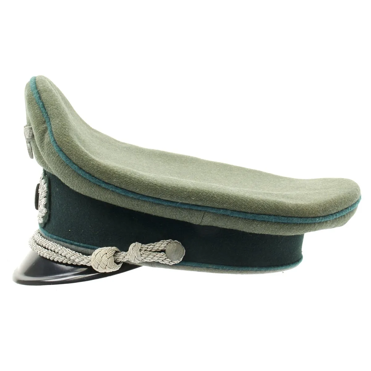 Original German WWII Gebirgsjäger Mountain Troop Officer Visor Cap by EREL (Double Marked)