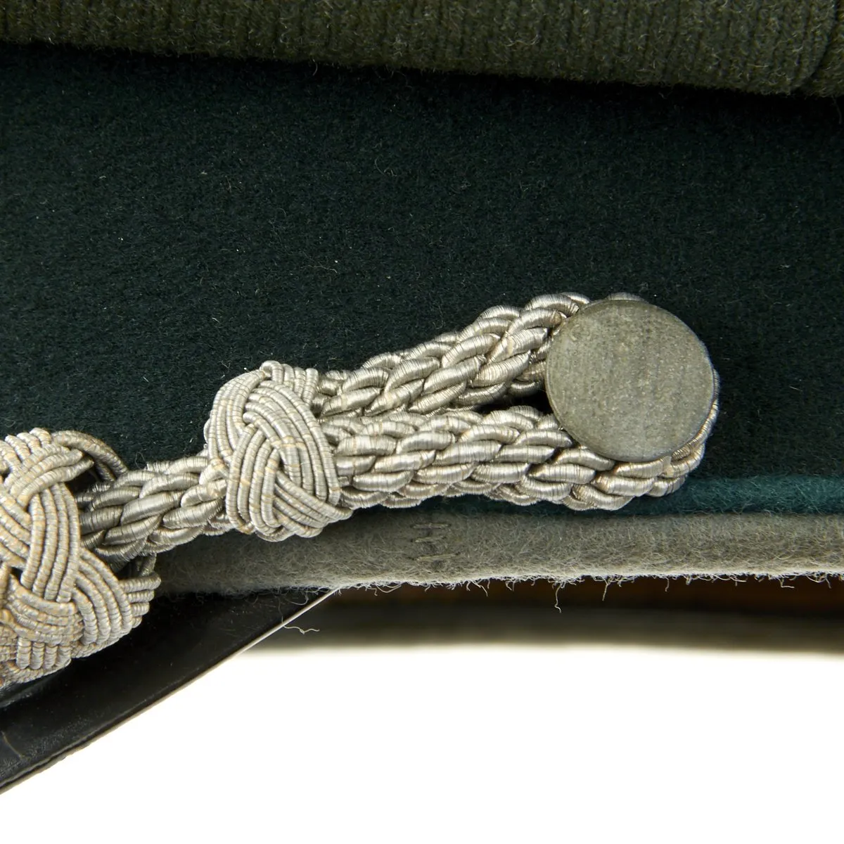 Original German WWII Gebirgsjäger Mountain Troop Officer Visor Cap by EREL (Double Marked)