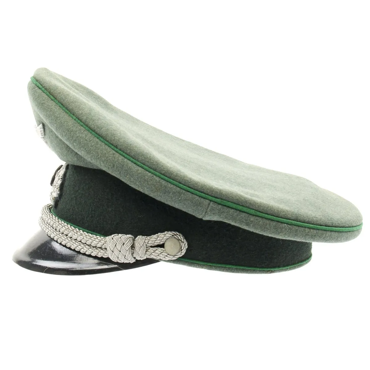 Original German WWII Gebirgsjäger Mountain Troop Officer Visor Cap by LUXUS