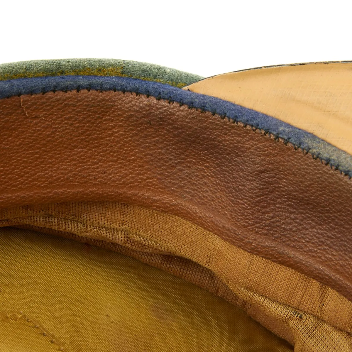 Original German WWII Gebirgsjäger Mountain Troop Officer Visor Cap by LUXUS