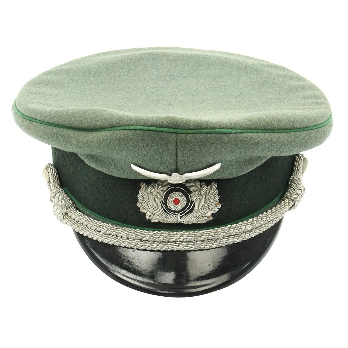 Original German WWII Gebirgsjäger Mountain Troop Officer Visor Cap by LUXUS