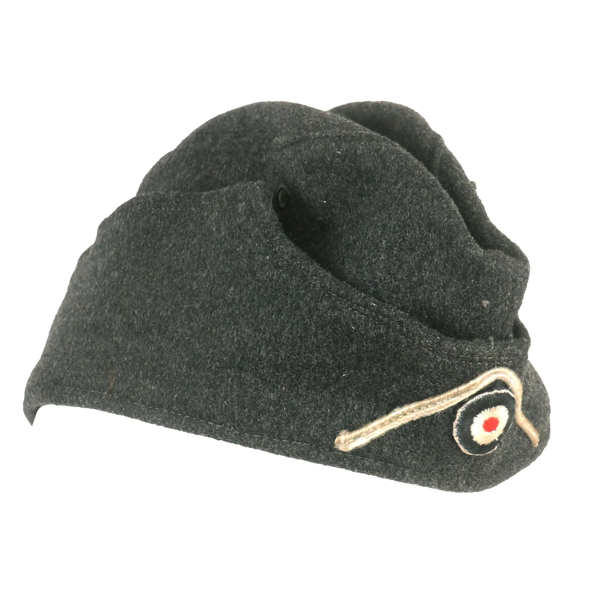 Original German WWII Red Cross DRK EM/NCO M38 Overseas Cap - Size 54 - Deutsches Rotes Kreuz