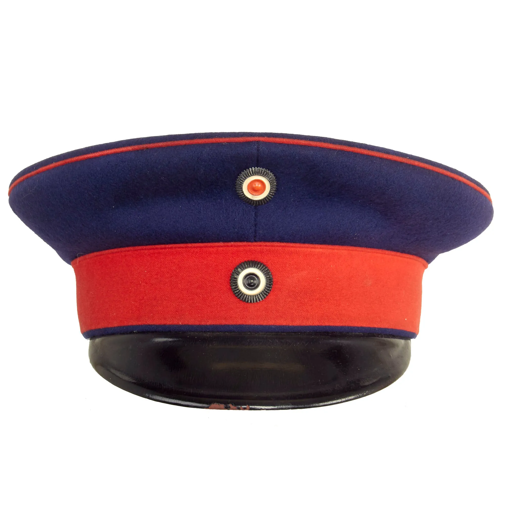 Original Imperial German WWI Prussian Dark Blue Infantry EM/NCO Visor Cap by Joseph Knapp