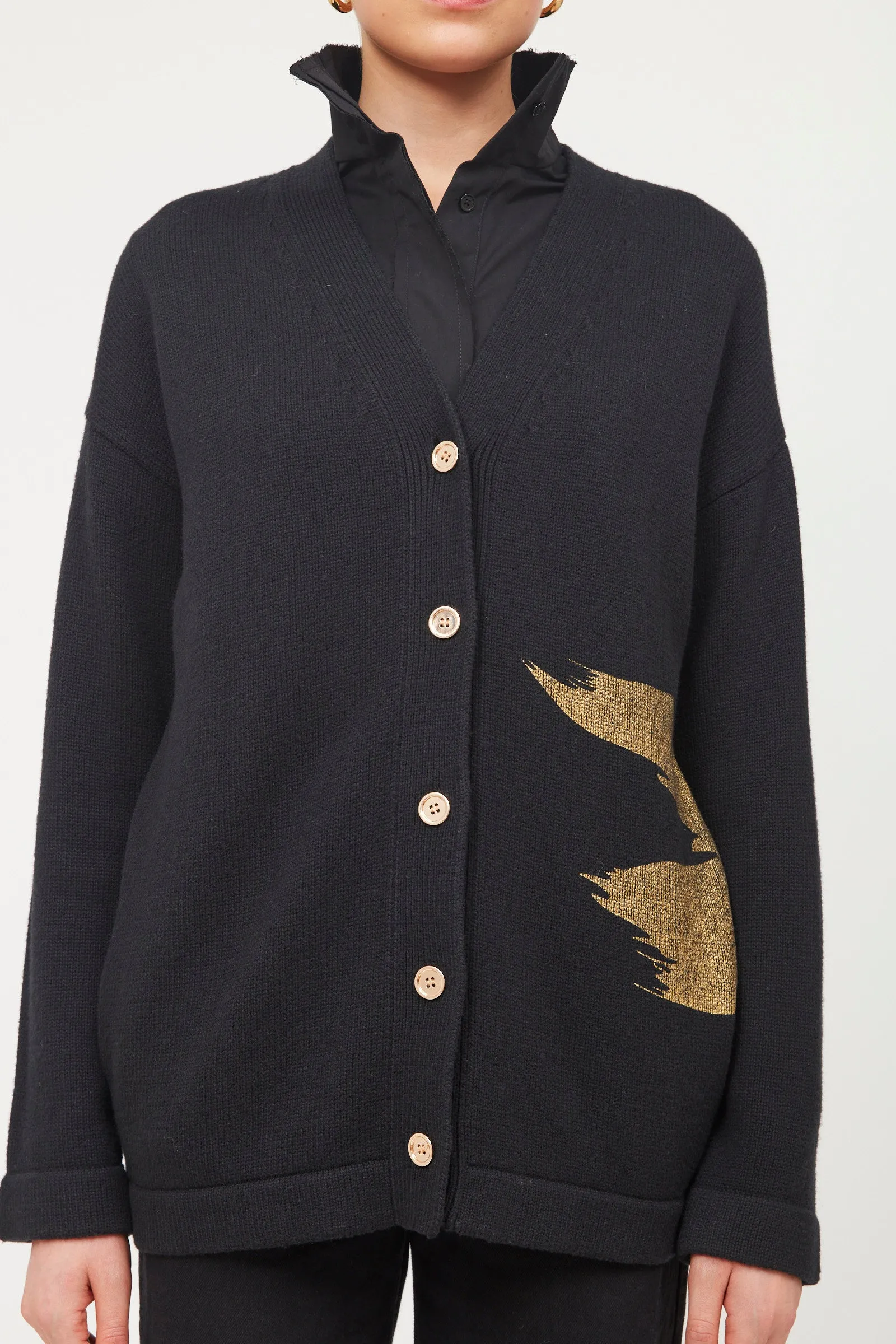 Painted Brushstroke Cardigan