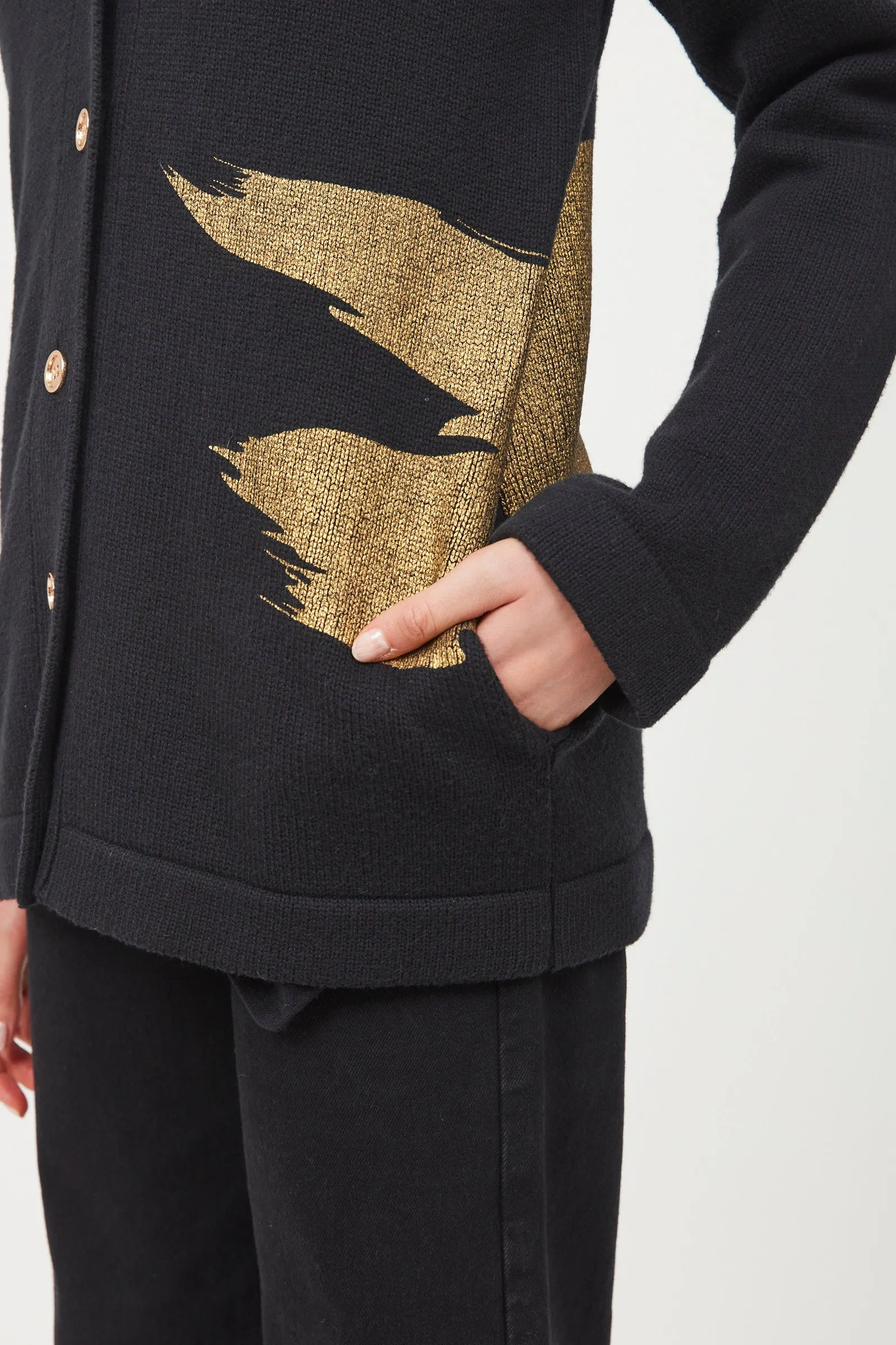 Painted Brushstroke Cardigan