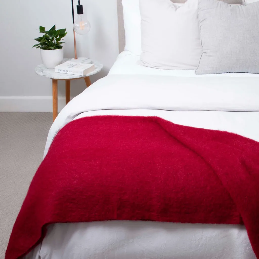 Pinot Noir Mohair Throw