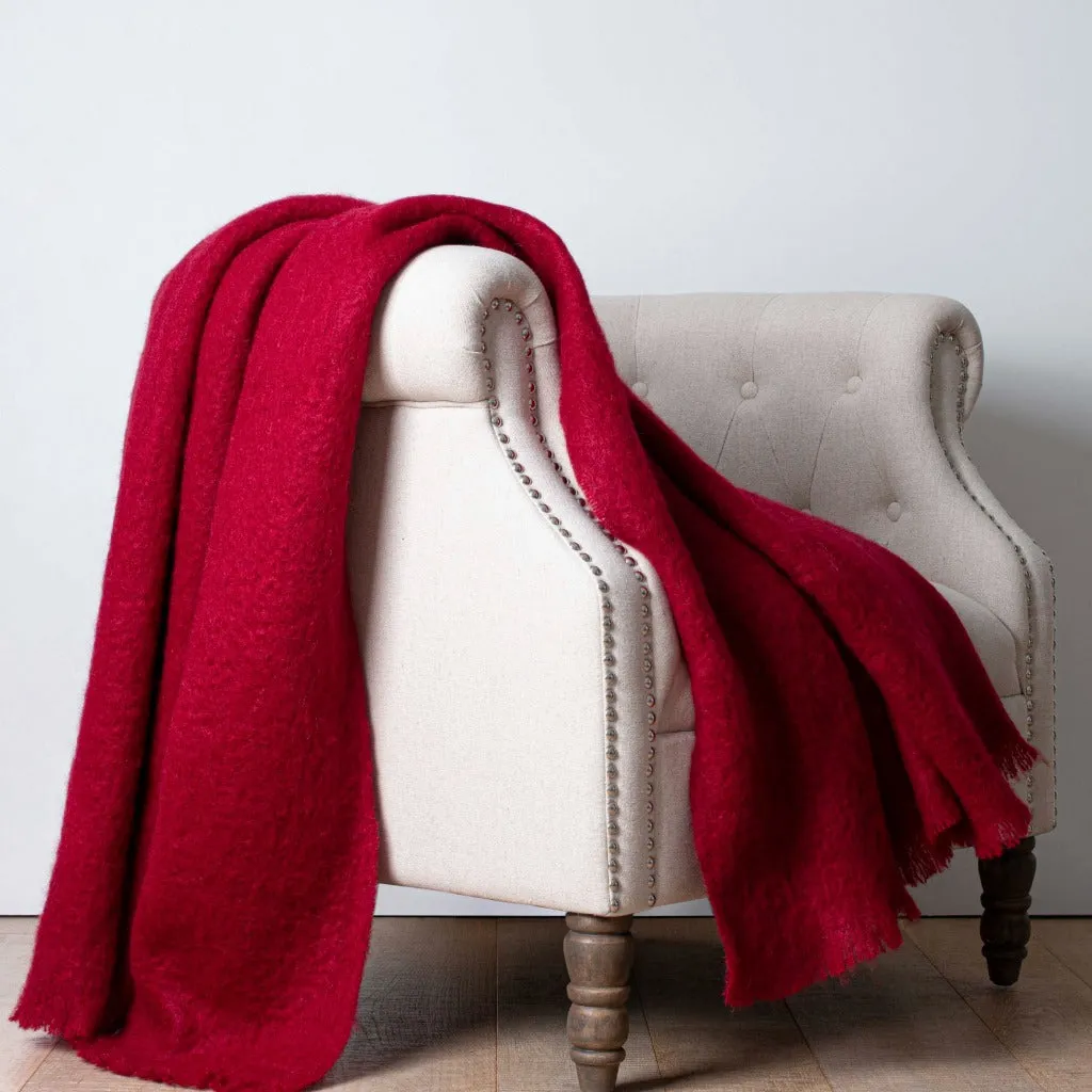 Pinot Noir Mohair Throw