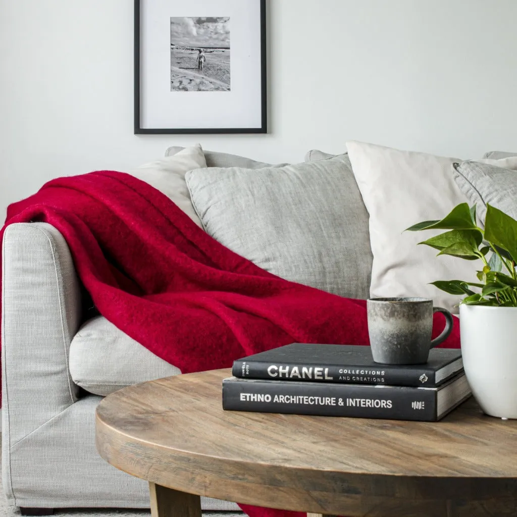 Pinot Noir Mohair Throw