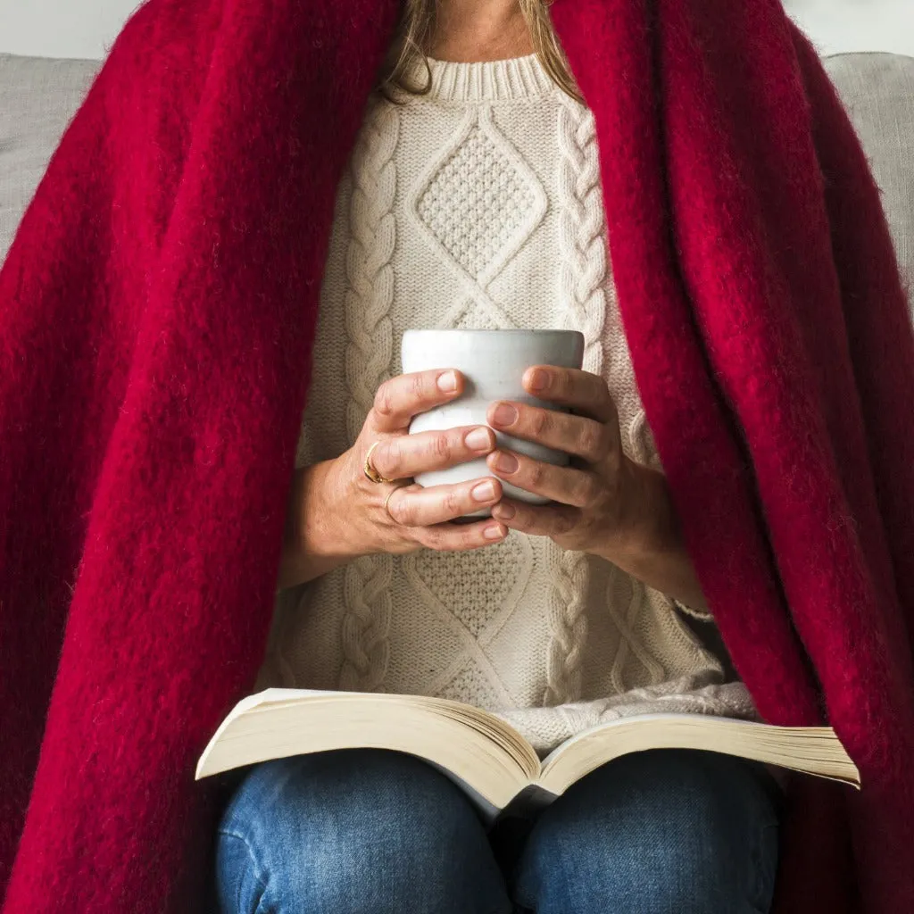 Pinot Noir Mohair Throw