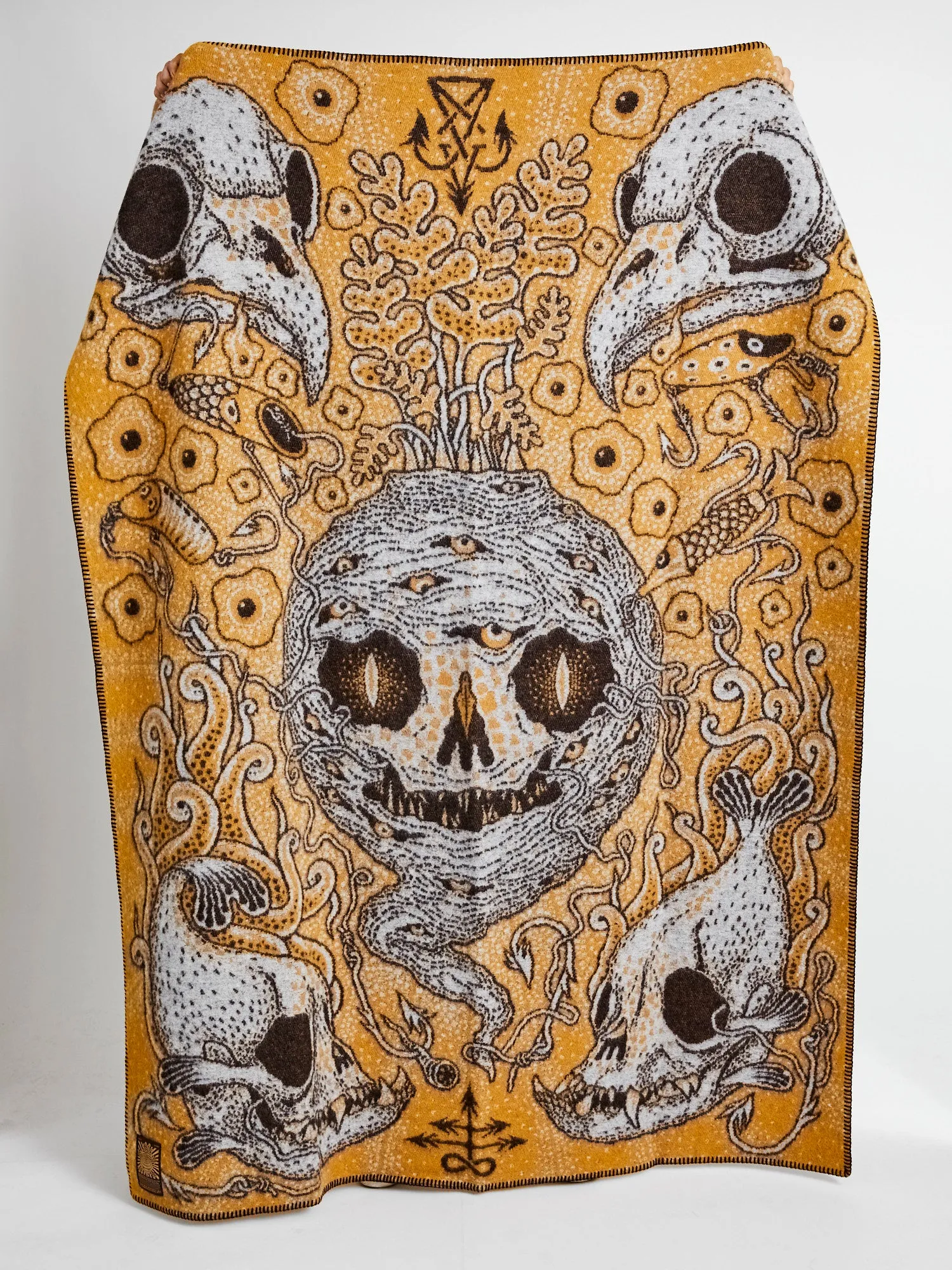 "Root of All Evil" Norwegian Wool Blanket
