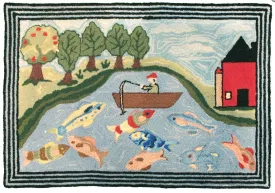 Rainbow Lake Fish Rug/Mat