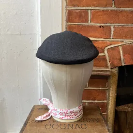Regent - Flat Cap - Black Covert Cloth