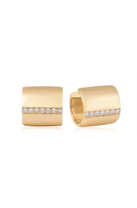 Rolled Up Stud Earrings