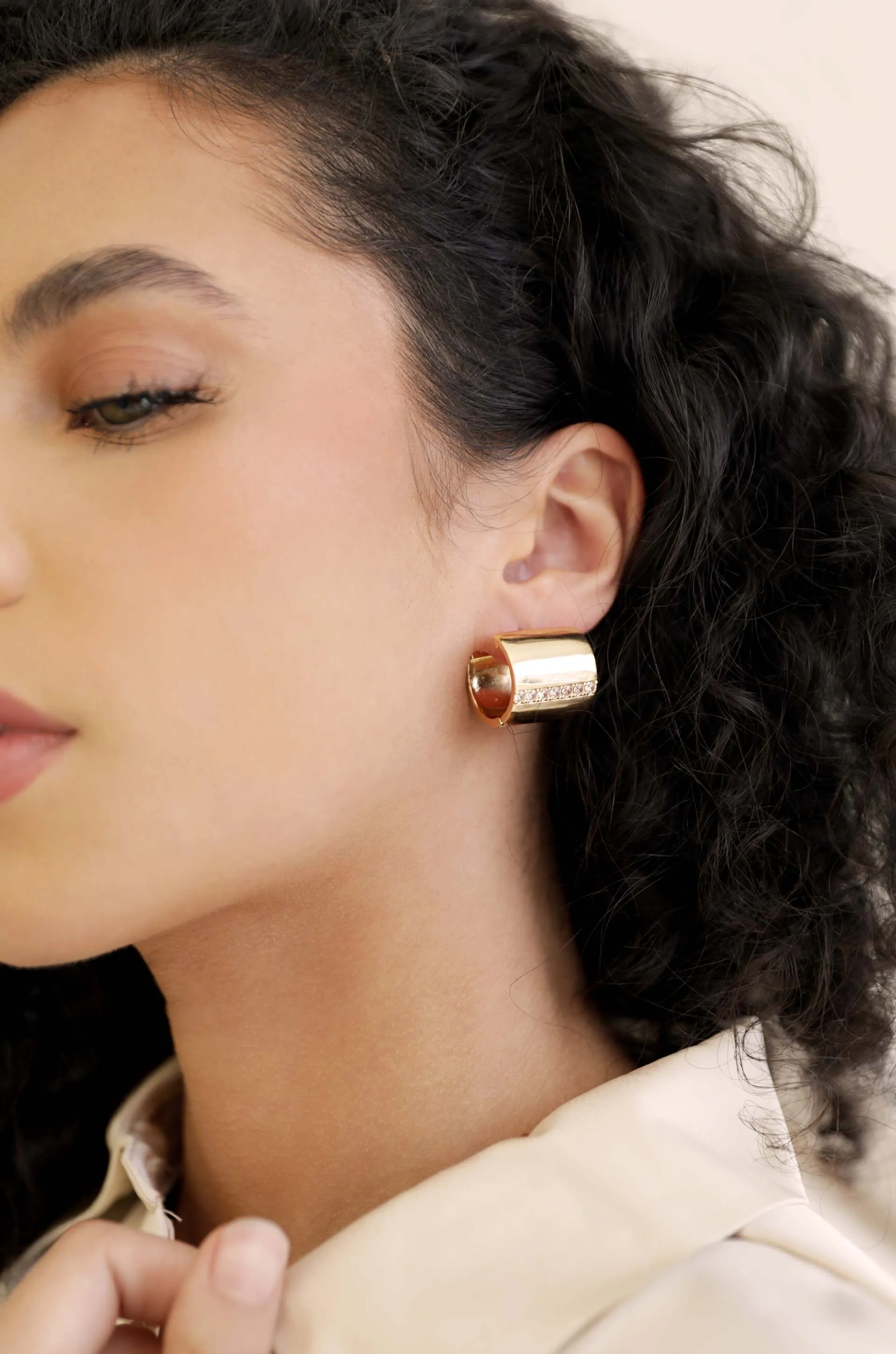 Rolled Up Stud Earrings