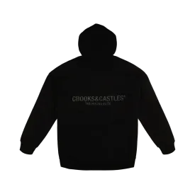 Rubber Patch Drop Shoulder Hoodie