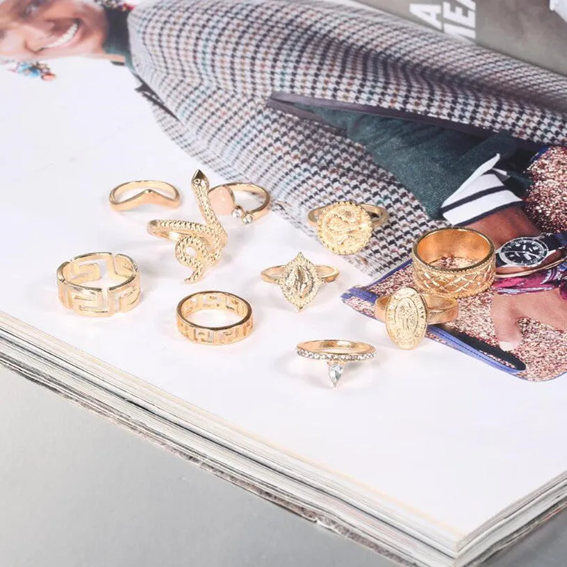 Snake Charmer Ring Set