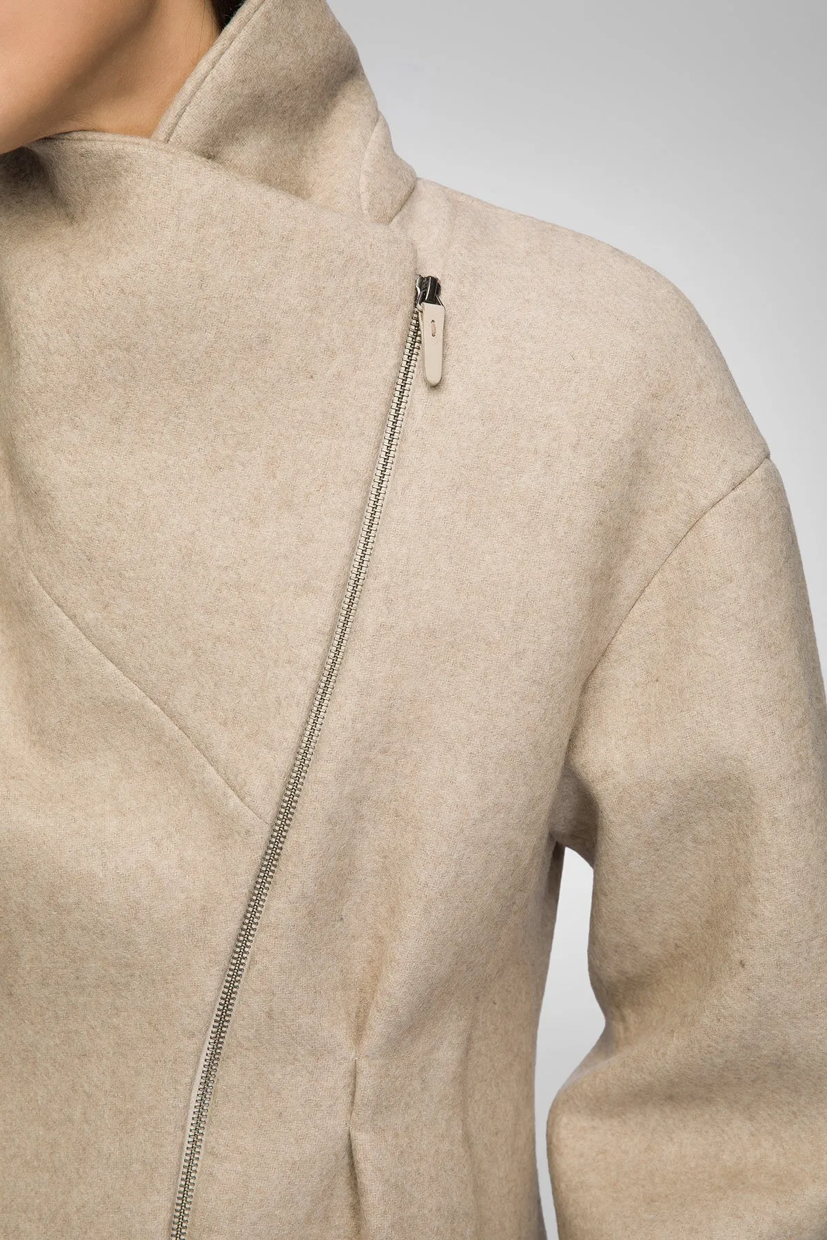 Sofia - Latte Wool Jacket