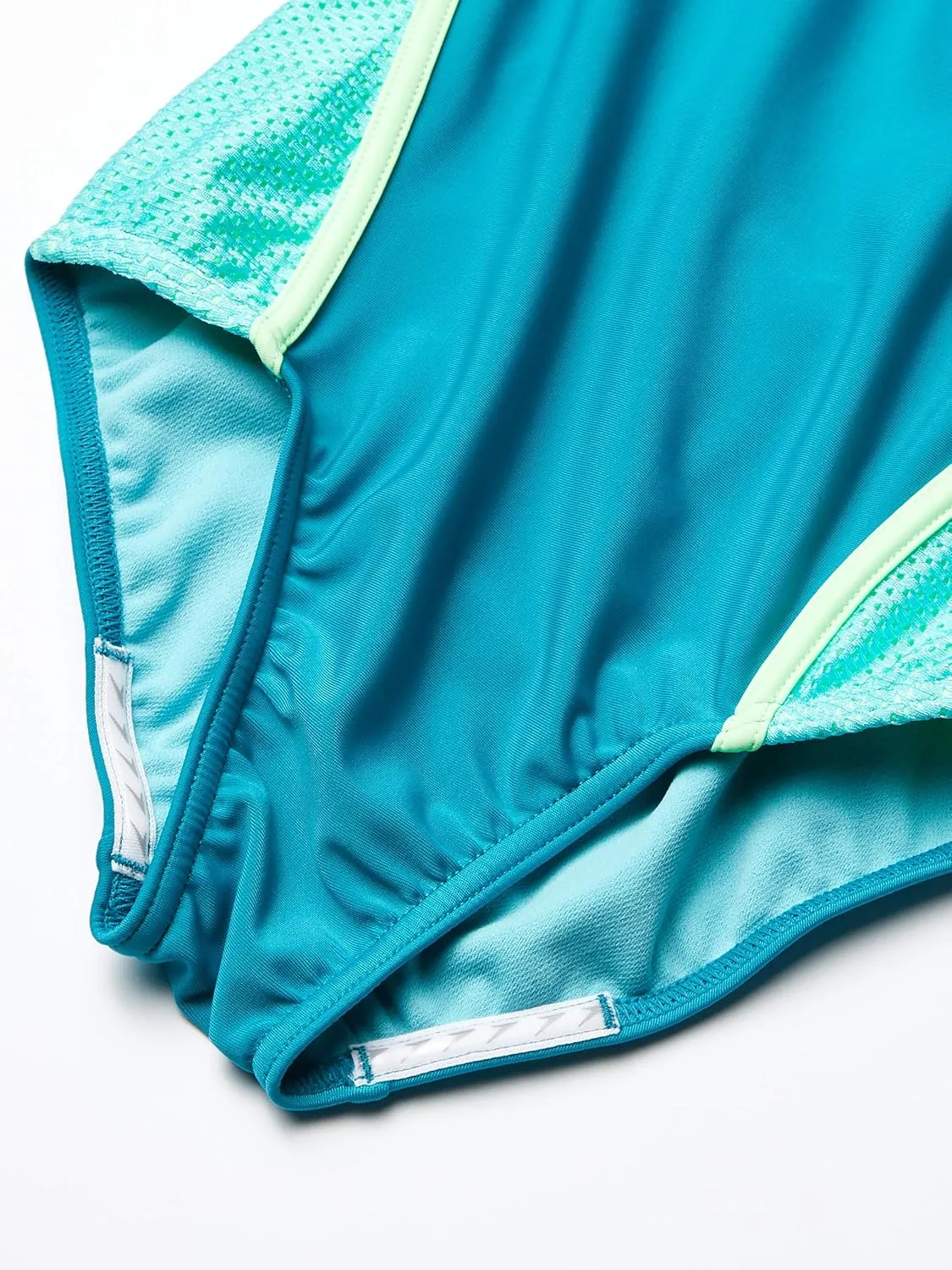 Speedo Girl's Swimsuit One Piece Mesh Splice Thick Strap