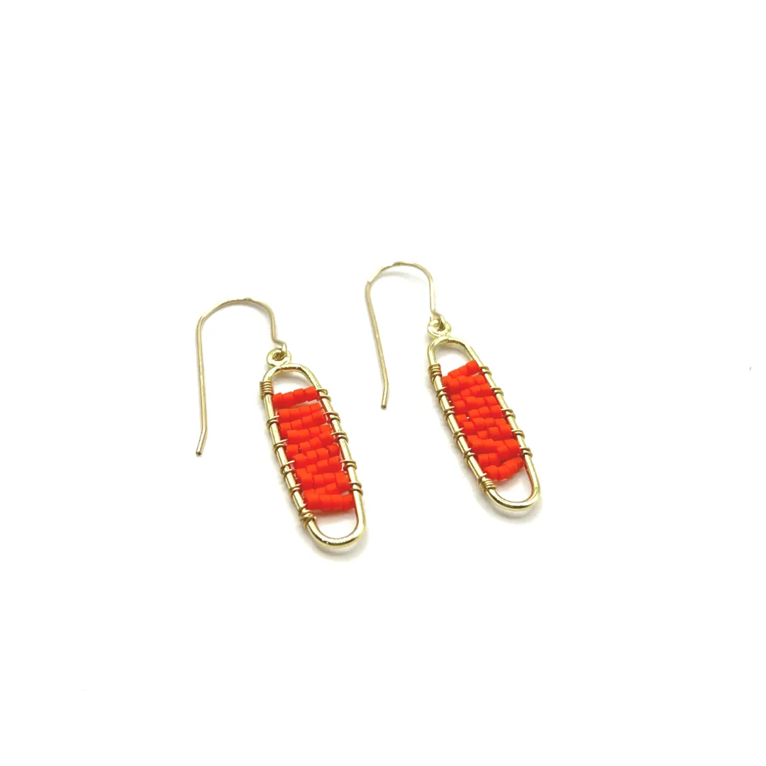 Starlight Dangler - Gold Filled in Orange