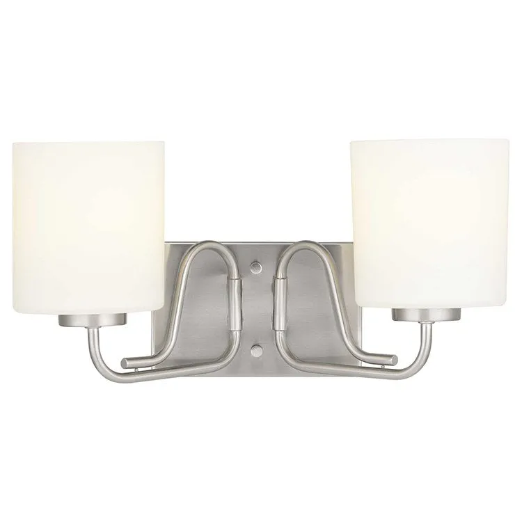 Tobin Two-Light Bathroom Vanity Fixture