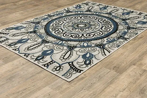 Torrey 072J1 Beige/Blue Rug