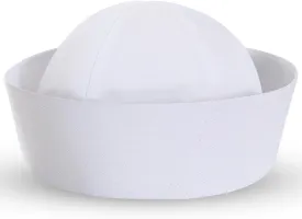 Ubauta White Sailor Hat Costume: US Navy Hats for Parties Halloween and Weddings - 1 Pack