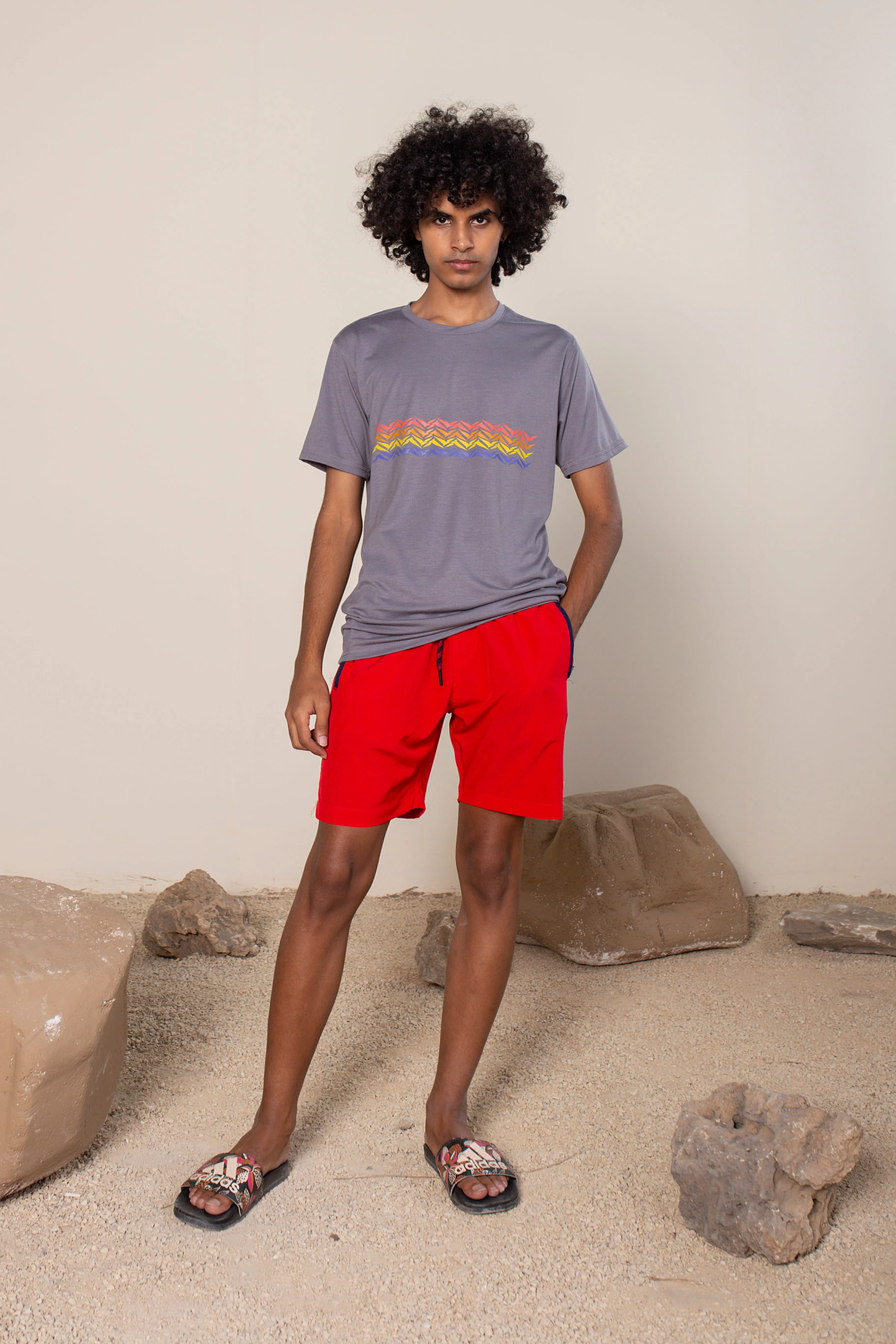 VOLO Bamboo Tee Smoke Gray "Retro VOLO Logo" 2.0